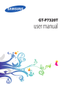 user manual - Samsung Service