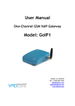 User Manual Model: GoIP1