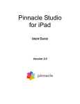 Pinnacle Studio for iPad 2.0 User Guide