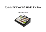 PCCast W7 User ManualV1.23