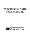 What is a Purchasing Card - University of Wisconsin
