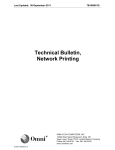 Technical Bulletin, Network Printing