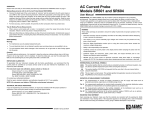 AEMC SR601 AC Current Probe Manual PDF