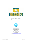 FilePoint Quick Start Guide. - Bachmann Software and Services