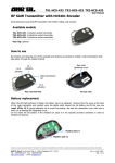 RF SAW Transmitter with HCS301 Encoder