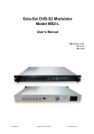 Modulator Manual - Satellite Bandwidth by New Era Systems