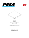 PESA Branded FRM-501 User Manual 2004