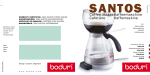 Bodum Santos Vacuum Coffee Maker Instructions