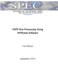 Post Processing Software Manual
