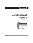 Tuxedo Touch Series Home Automation System Installation and