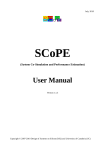 (System Co-Simulation and Performance Estimation) User Manual