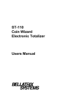 ST-110 Coin Wizard Electronic Totalizer Users Manual