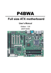 Full size ATX motherboard User`s Manual