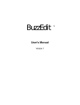 BuzzEdit User`s Manual version 1