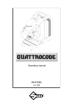 Quattrocode Manual English