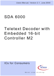 Infineon SDA6000 User`s Manual