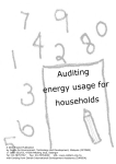Auditing energy usage for households