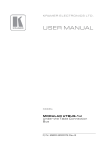 USER MANUAL - AvProSupply