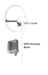 GPIO Terminal Block User`s Guide