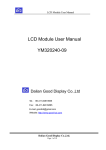 LCD Module User Manual YM320240-09