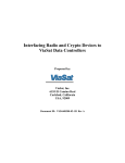 Interfacing Radio and Crypto Devices to ViaSat Data Controllers