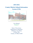 CDS Manual for Regular School Districts and Charters