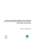 Guide star selection software user`s manual