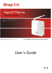 Vigor2710e/ne Series User`s Guide i