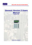 Genesis User Manual - Aussie Group Security