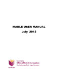 MABLE User Manual July 2012