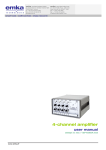 4-channel amplifier user manual
