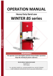 OPERATION MANUAL WINTER BS series