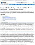 Using the VISA Driver Development Wizard and NI