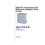 XAV101 Powerline AV Ethernet Adapter User Guide