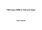 SCART TO HDMI Converter User Manual