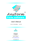 AnyForm User Manual English