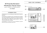 RF Projection Barometer With Remote Thermo Sensor