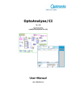 OptoAnalyse/CI User Manual