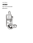 User`s Manual Hygro Thermo-Anemometer