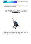 CZH-T200 Portable FM Transmitter User Manual