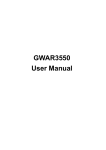 GWAR3550 User Manual