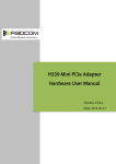 H330 Mini PCIe Adapter Hardware User Manual - Premier