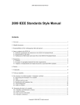 2009 IEEE Standards Style Manual