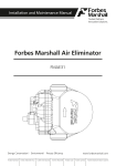 I&MFMAE31- Forbes Marshall Air Eliminator