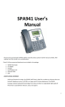 SPA941 User`s Manual