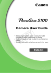 Canon S100 User Manual