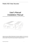 User`s Manual Installation Manual