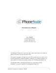 PhoneSuite Extension User`s Manual