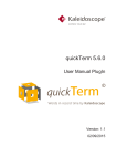 quickTerm Plug-In Guide - Kaleidoscope Golden Releases