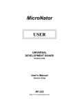 User`s Manual - Micronator.org